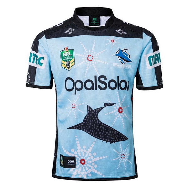 Maillot Rugby Cronulla Sharks Édition Commémorative 2018 Bleu